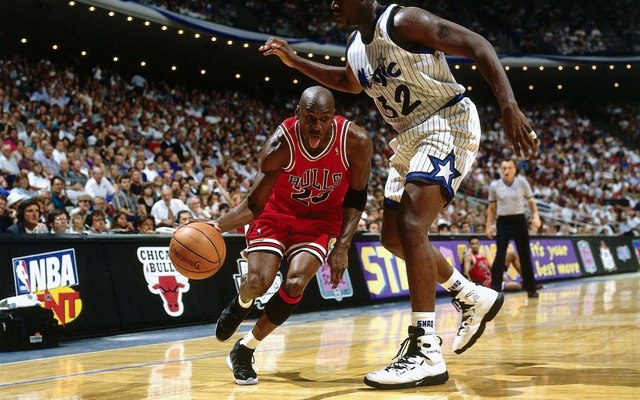 Micheal Jordan and the Bulls lose the championship against the Orlando Magic.