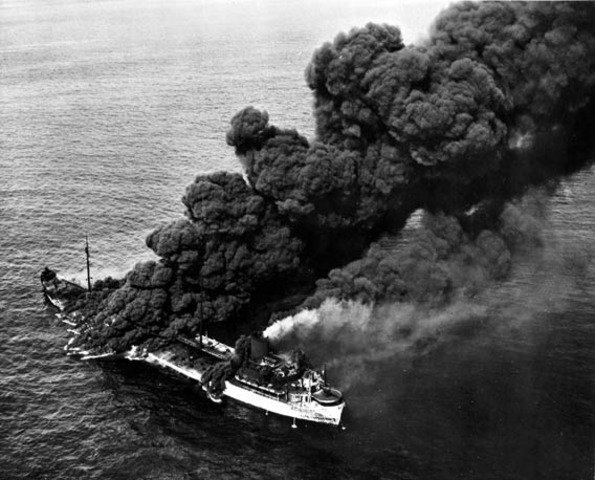 Germans begin a U-boat offensive along east coast of USA.