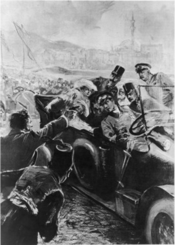 Ferdinand and Sophie are assasinated in Sarajevo