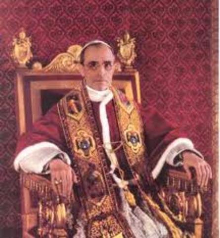 Pope Pius XII issued the encyclical Humani Generis,