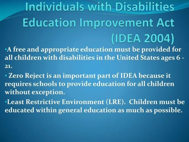 2004 IDEA Reauthorization