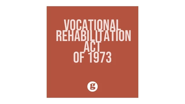 Vocational Rehabilitation Act