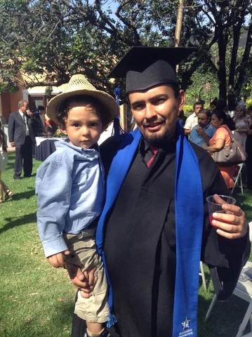 My dad and my aunt’s graduation