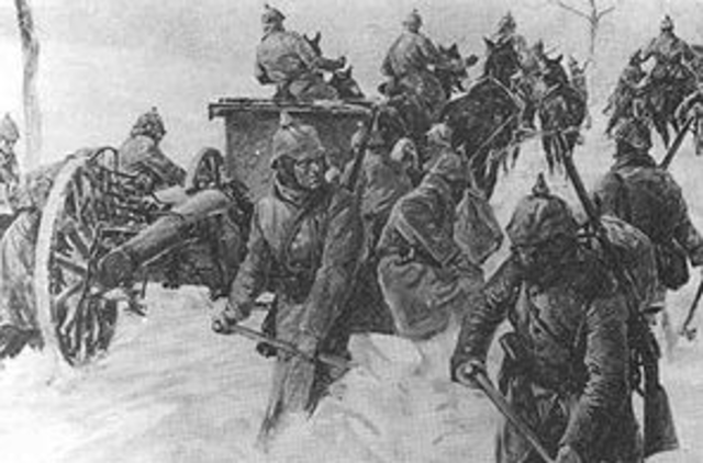 Austrians, with German assistance counter the Russians at the Battle of Limanowa