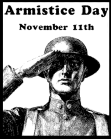 A German representative and French Commander Marshal Foch signed an armistice.