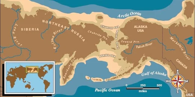 Disappearance of the Beringia Land Bridge