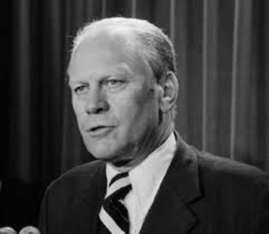 Gerald Ford takes over Nixon's term
