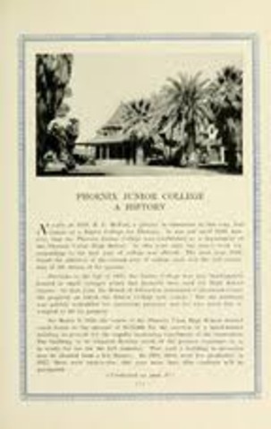 Phoenix Junior College Established