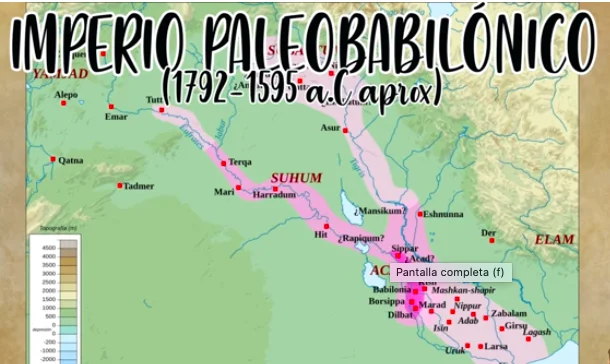 Mesopotamia Imperio Paleobabilónico 1792-1595 a.C.