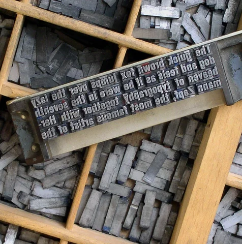 Movable Type by Johannes Gutenberg
