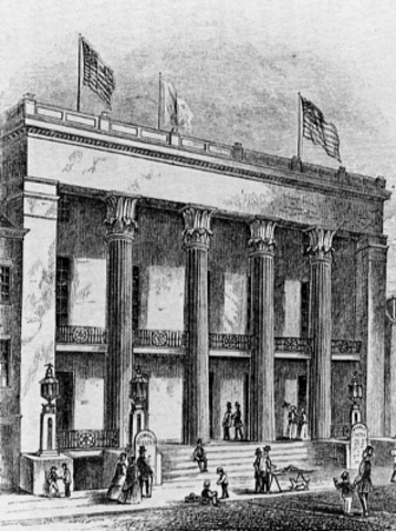 Third Bowery Theatre is built/burned down?