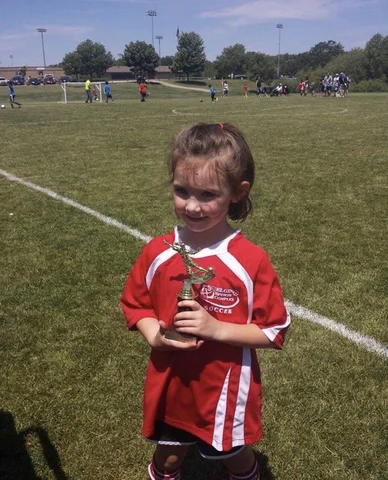 I started playing soccer