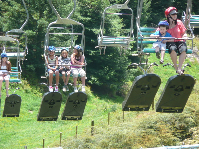 At the luge in rotaua