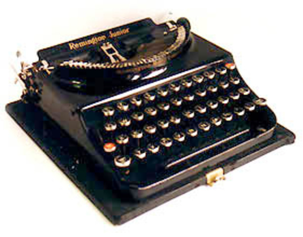 The Remmington typewriter is invented.