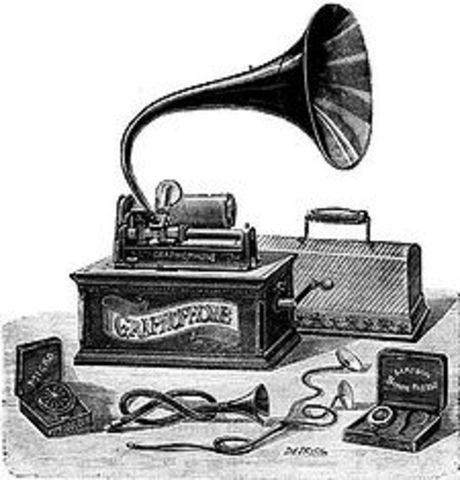 The phonograph is invented.