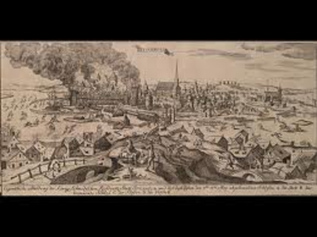 Karl XI dör och slottet brinner.