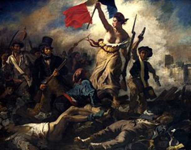 LIBERTY LEADING THE PEOPLE (DELACROIX)