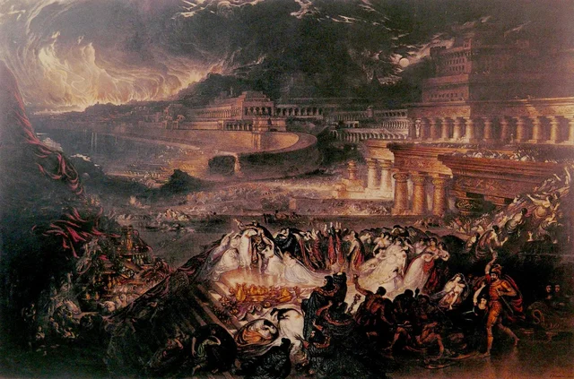 Fall of Nineveh in Mesopotamia