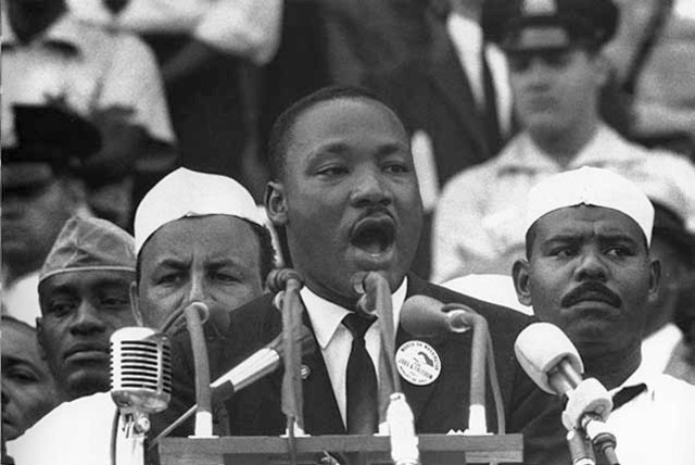 Martin Luther King Jr. gives his "I have a dream" speech.