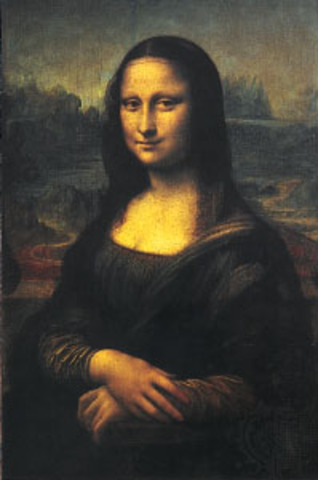 Leonardo starts paintin Mona Lisa