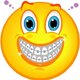 Braces on smiley face 1