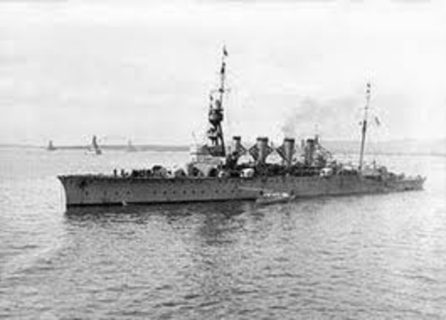 Germans annouced policy of unrestricted submarine warfare