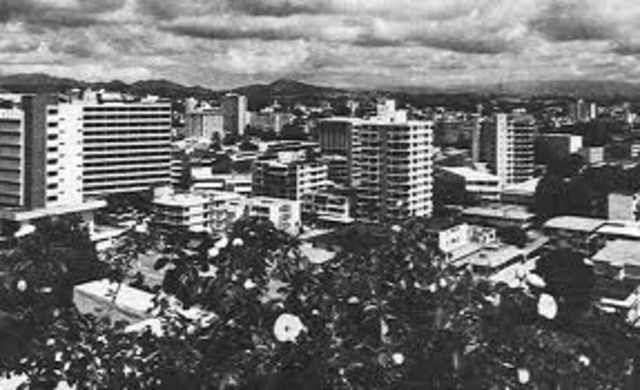 Japan begins to change to urban society.