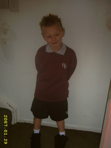 Joel's first day of school