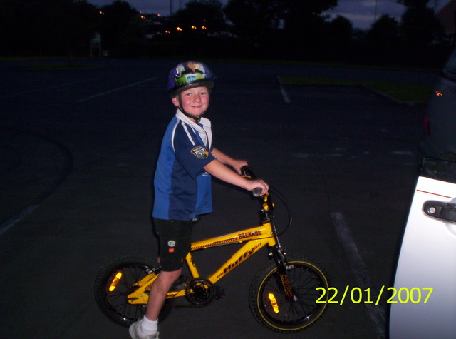Joel's First time riding a bike
