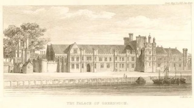 Elizabeth born at Greenwich Palace