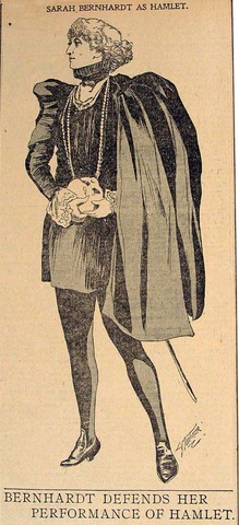 Sarah plays title role in Shakespeare's Hamlet