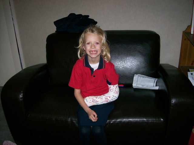 Broken arm!