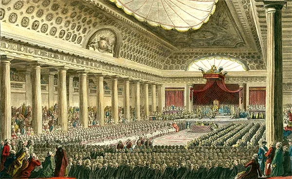Assamblea Nacional (Les revoltes del privilegiats i el neixament de l'Assamblea Nacional) (Obra: Autor desconegut, any 1789)