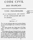 Napoleonic Code is established