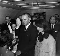 LBJ was sworn in