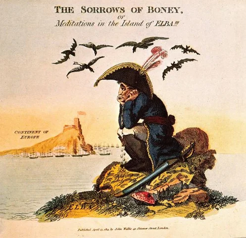 Napoleon is exiled to Elba