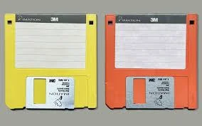 3.5" floppy disks were used