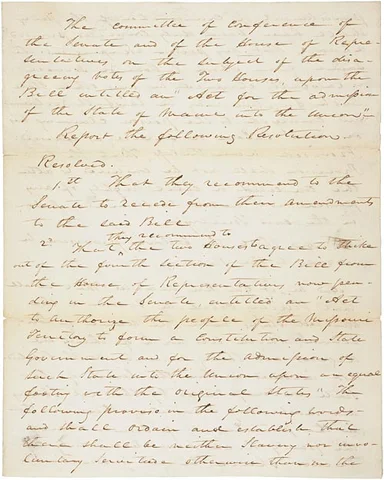 The Missouri Compromise