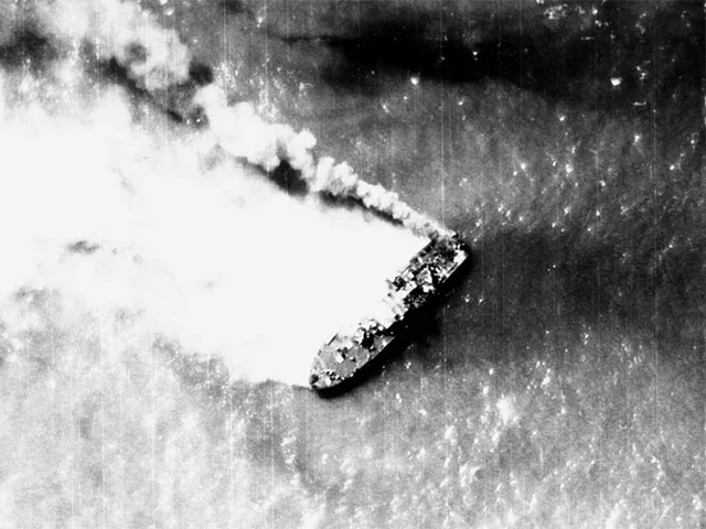 Gulf of Tonkin incident first time.