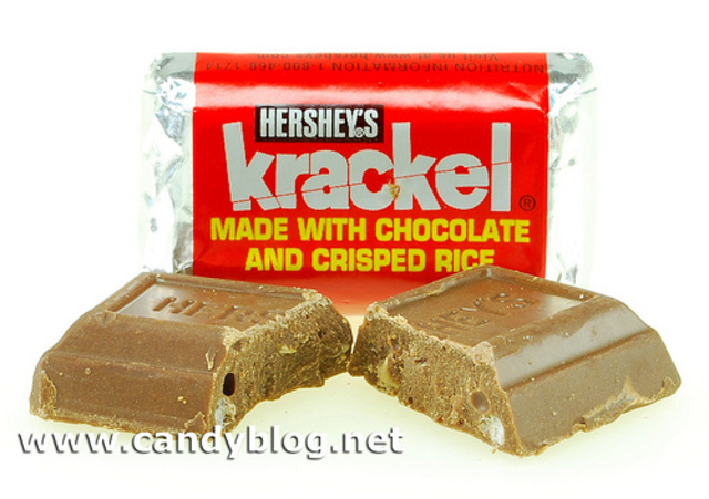 The Hershey Chocolate Corporation makes the Krackel bar.