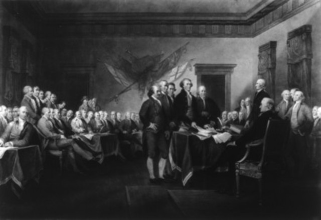 After the Declaration of Independence was approved