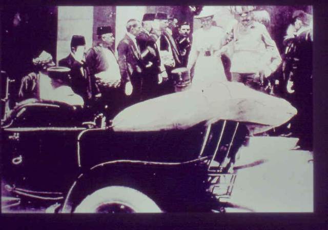 The assassination of Archduke Francis Ferdinand and his wife Sophie