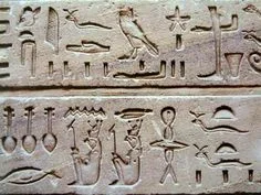 Prehistoria y Antigüedad (Pictogramas y jeroglíficos) :