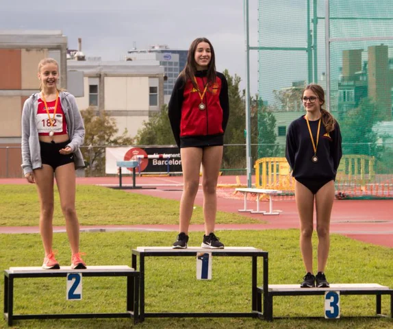 La primera medalla que vaig guanyar a l’atletisme.
