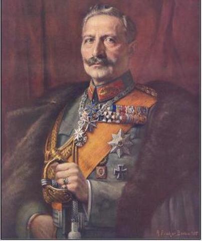 Wilhelm II allows allows alliance with Russia to expire