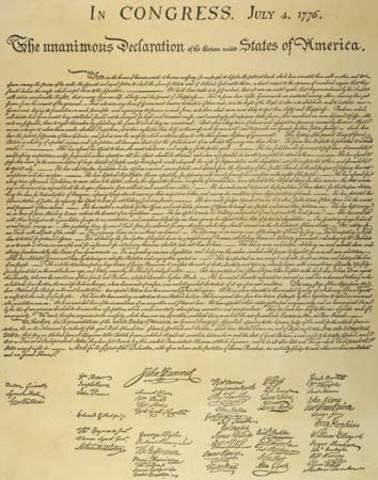 Sighing the Declaration