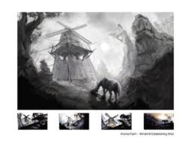 The building of the windmill