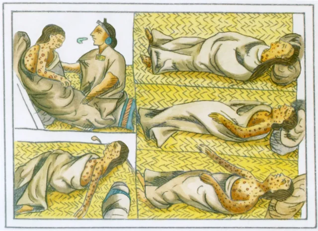 Diseases from Europeans kills majority of Aztecs