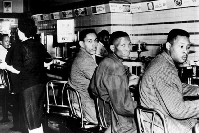 Sit in at Woolworth's lunch counter
