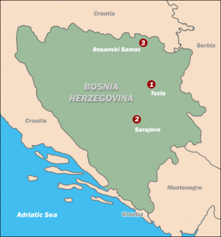 Austria declares war on Bosnia.